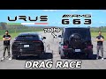 Lamborghini Urus Vs 700HP Mercedes AMG G63 DRAG ROLL RACE
