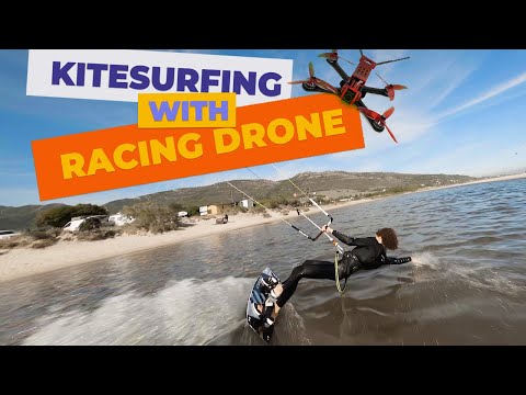 Big Air Kitesurfing + FPV Racing Drone | Janek ft. Cola