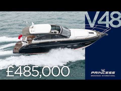 Princess V48 Deck Saloon Video