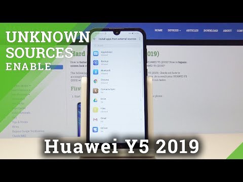 How to Enable Unknow Sources in HUAWEI Y5 2019 - Download App from Unofficial Sources