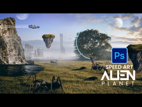 Photo Manipulation Tutorial (ALIEN PLANET!) Speed Art