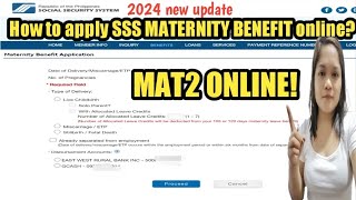 How to apply SSS MAT2, Maternity Benefits online in 2024?