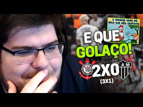 CASIMIRO REAGE: CORINTHIANS 2 (3 X 1) 0 ATLÉTICO MG - COPA DO BRASIL 2023 | Cortes do Casimito