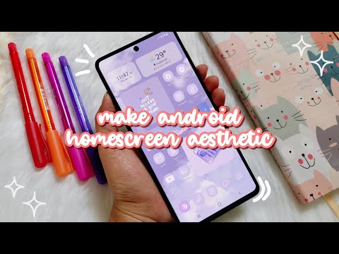 how to make your phone aesthetic ✨️ pastel purple theme 💜