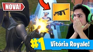 *NOVA* METRALHADORA DE TAMBOR no FORTNITE: BATTLE ROYALE! (SERÁ QUE É BOA?)
