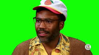 Donald Glover "where am I? what is this? what am I doing?" Hot Ones green screen