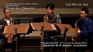 Download lagu 30th Anniversary Trouvère Quartet : Ravel / Yasushi Arai : String Quartet mp3