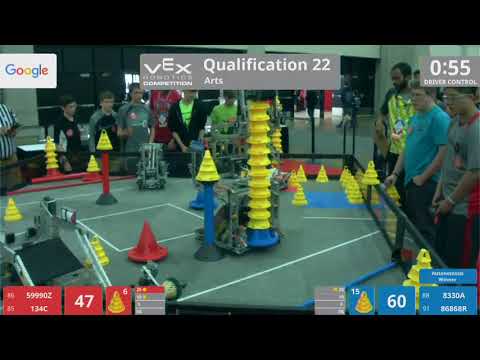 2018 VRC Arts Q22 - 59990Z 134C vs 8330A 86868R - 79 to 105