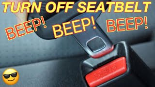 How to TURN OFF the Annoying SEATBELT ALARM BEEPS CHIMES - Disabling Toyota Lexus Seat Belt Beeping