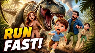 Run From The Dinosaur! | Easy English Listening Practice For Beginners