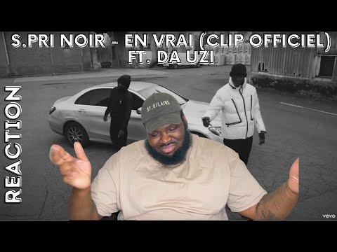 S.Pri Noir - En vrai (Clip Officiel) ft. DA Uzi (UK REACTION) // REACTING TO FRENCH RAP