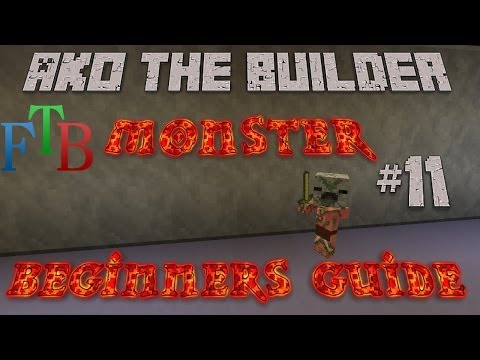FTB Monster Beginner's Guide Episode 11 - Update, Auto Obsidian, Sand, Glass & T4 Blood Altar