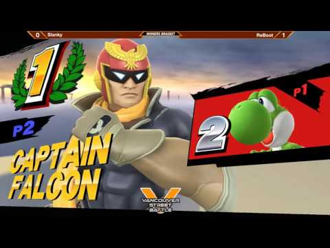 Sm4sh Singles #36 - Winners - Slanky (Yoshi) vs ReBoot (Captain Falcon)