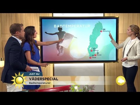 "Wow" - Badtemperaturerna är fantastiska - Nyhetsmorgon (TV4)