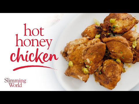 🍗Hot honey chicken & slaw 🥗easy Slimming World magazine chicken recipe - Full recipe in description👇