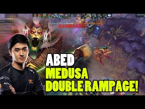 ABED MEDUSA DOUBLE RAMPAGE | FNATIC VS EG | DAY 1 | TI9 GROUP STAGE