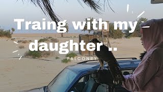 TRAINING MY APLOMADO FALCON WITH THE FAMILY..
