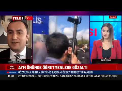 AYM önünde gözaltına alınan Genel Başkanımız Kadem Özbay yaşananları Tele1 Tv`de anlattı. | EĞİTİM İŞ