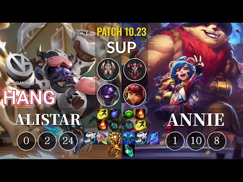 VG Hang Alistar vs Annie Sup - KR Patch 10.23