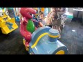 Liesl Riding The Barney Train