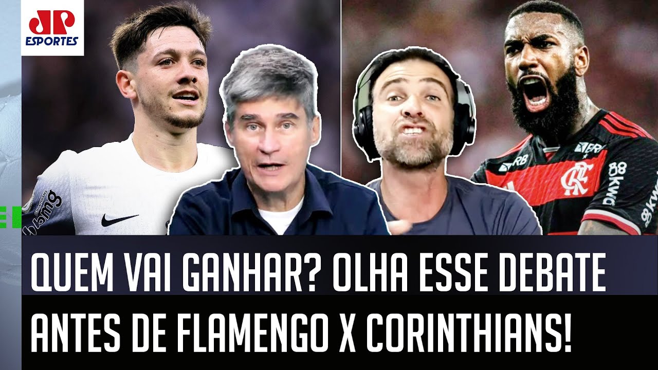 "EU NÃO TENHO MEDO DE FALAR! Pra mim, o Flamengo contra o Corinthians..." VEJA DEBATE antes do JOGÃO