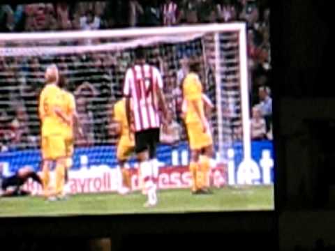 Doelpunt Dries Mertens (penalty)PSV Roda jc 7-1 (7-1)