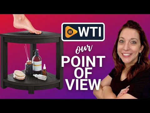 Corner Shower Stool - Waterproof Heavy Duty Shower Bench for Shaving Legs & Inside Shower Use - Sturdy Bathseat for Relaxation - Shower Shelf & Seat - Indoor & Outdoor Easy Assemble Black - WTI product video review
