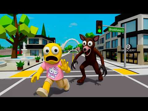 ODA & TEAM YELLOW VS THE DEER FROM 99 NIGHTS in the forest - BROOKHAVEN RP ROBLOX