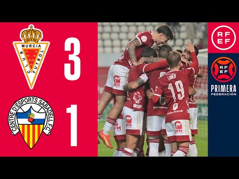 RESUMEN #PrimeraFederación | Real Murcia CF 3-1 CE Sabadell FC | Grupo 2 | Jornada 16