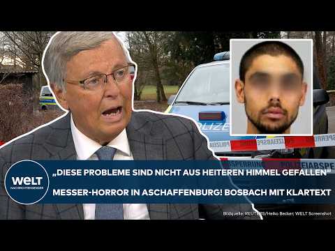 Video Thumbnail: ASCHAFFENBURG: "Probleme nicht aus heiterem Himmel gefallen" Bosbach mit Klartext zum Messer-Horror