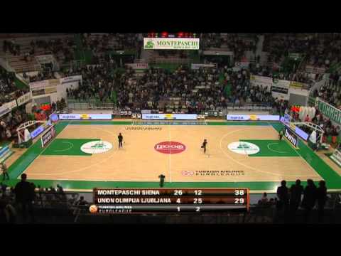 Game Highlights   Montepaschi Siena vs  Union Olimpija