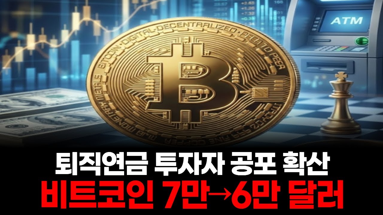 비트코인 7만→6만 달러…퇴직연금 투자자 공포 확산