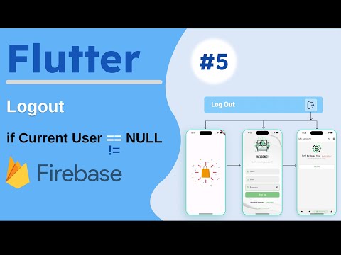 #5 How to Sign Out Firebase User in Flutter | How to check if user is SignedIn in Flutter Firebase