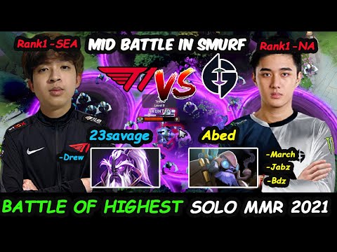 Abed vs 23savage FIRST BATTLE in 2021 - MIDLANE No problem For 12K MMR