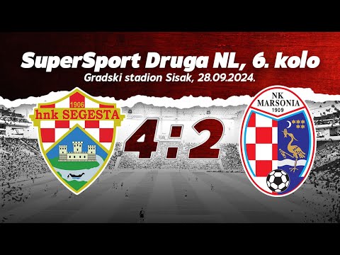 SAŽETAK | HNK SEGESTA - NK MARSONIA 4:2 (SuperSport Druga NL, 6. kolo, 2024/25)