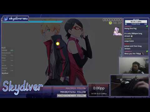 Skydiver | Brian The Sun - Lonely Go! (TV Size) [Fiery's Extreme] +HDDT 7miss 665pp