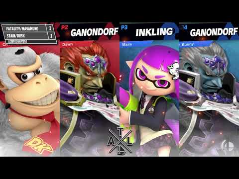 Smash Ultimate Doubles Tournament 1/19/19 - Dusk/Stain Vs Fatality/Auroura . - Losers Quarters