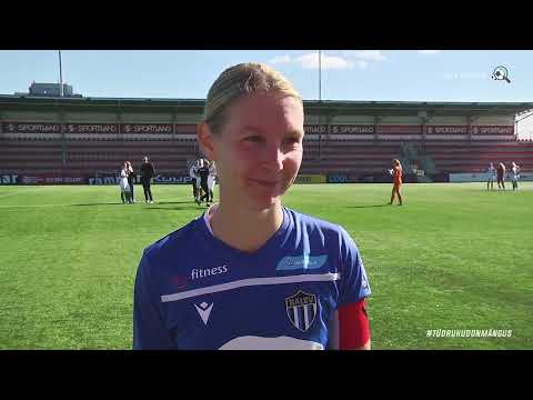 JK Tallinna Kalev - Tallinna FC Flora l NML 18. voor l Maria Orava intervjuu