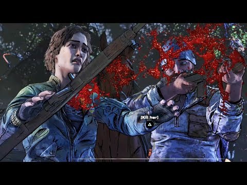 Clementine Kills Lilly With an Arrow - All Choices - The Walking Dead The Final Season Episode 2
