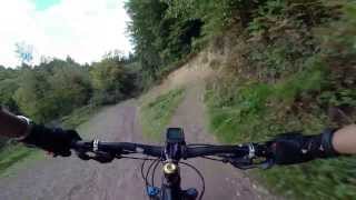 preview picture of video 'Forest of Dean Verderers Trail final descent 12/10/2013 - GoPro Hero 3+ FOD Mountain Biking'