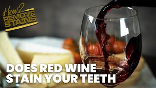Does red wine stain your teeth 🍷