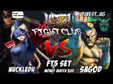 USF4 Fight Club Exhibition Series - NuckleDu VS SaGod FT5 Set Money Match ($20)