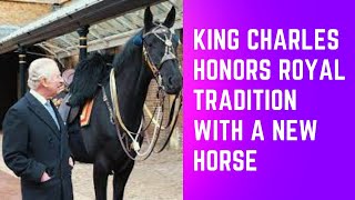 "King Charles welcomes new horse from Canada's Mounties"