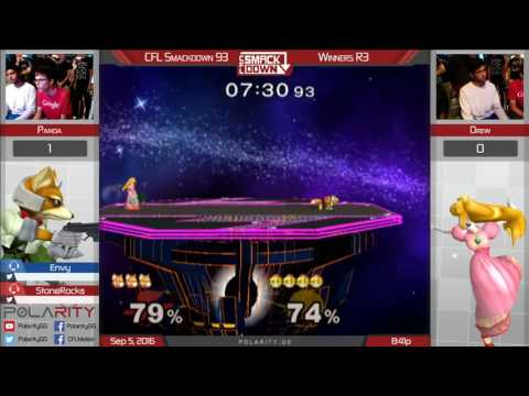 CFL Smackdown 93 Melee - Panda (Fox) vs Drew (Peach) - Winners R3