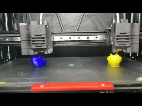 Тестовая 3D печать после тех. ремонта на принтере Raise E2