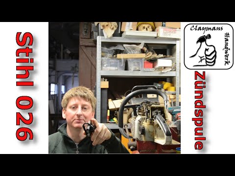 Motorsäge Stihl 026 reparieren - Austausch von Zündkerze und Zündspule | Motorsäge springt nicht an