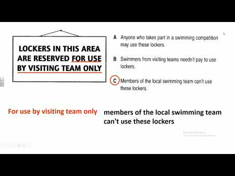 PET - Preliminary English Test 1 - Reading Part 1 - Level B1