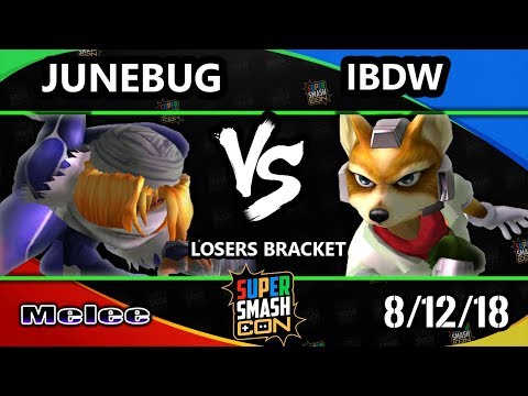 SSC 2018 SSBM - iBDW (Fox) Vs. Junebug (Sheik) Smash Melee Losers Bracket