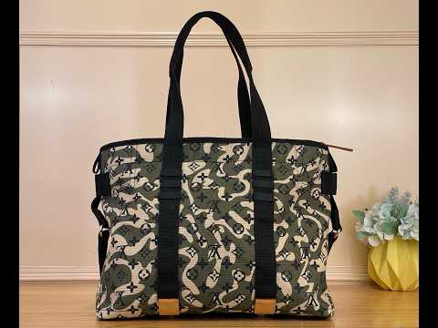 Louis Vuitton–Style LV × Takashi Murakami M95783 Camo Tote Bag