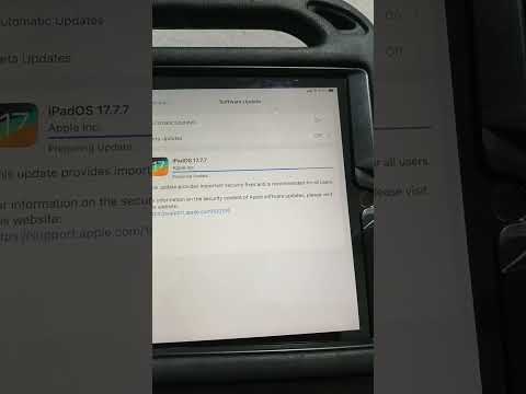 Updating my iPad (6th generation) to iPadOS 17.7.7!